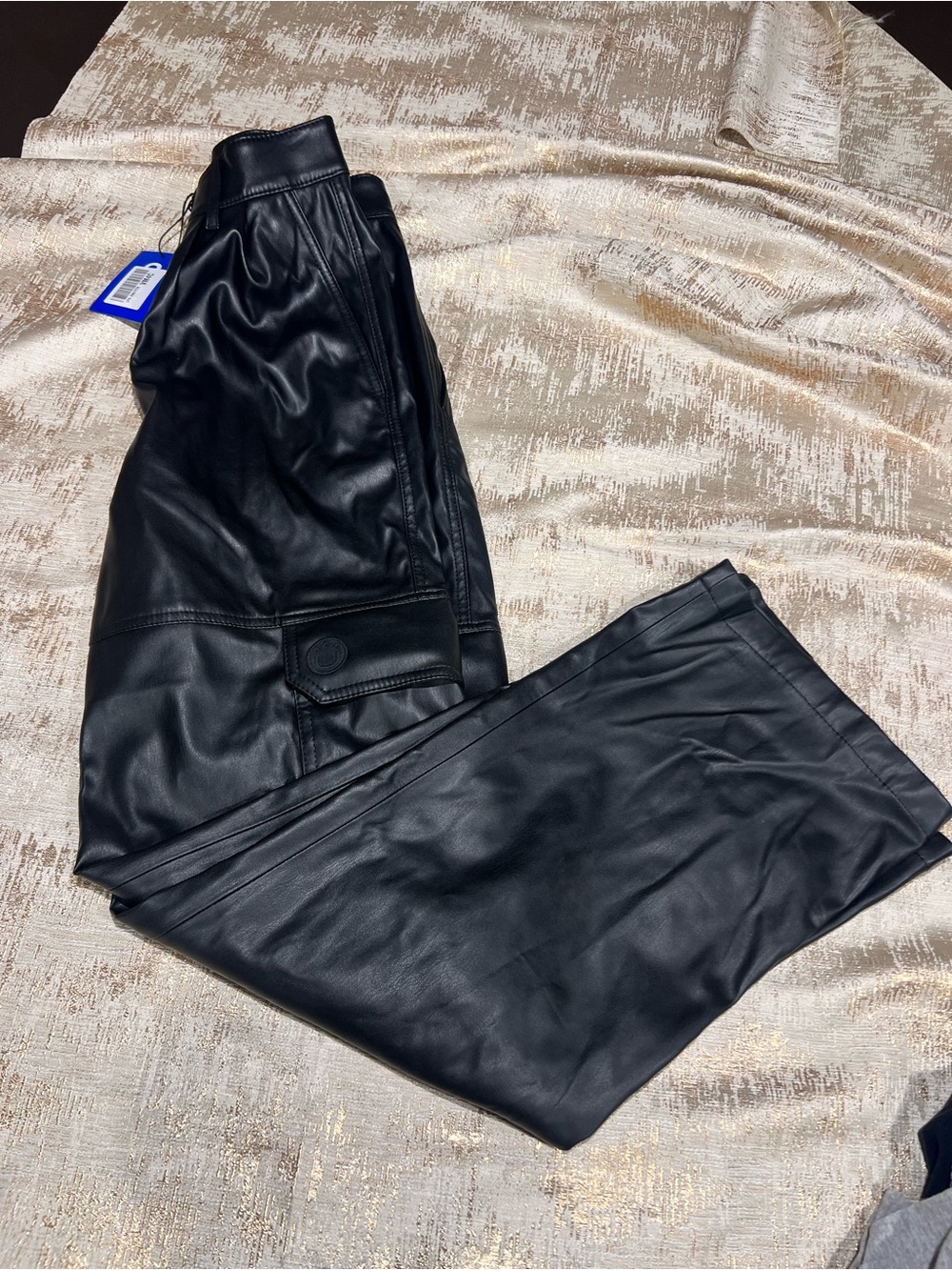 Hugo Boss  Haleva-1  Cargo Pants Trousers Faux Leather Relaxed NWT size 0